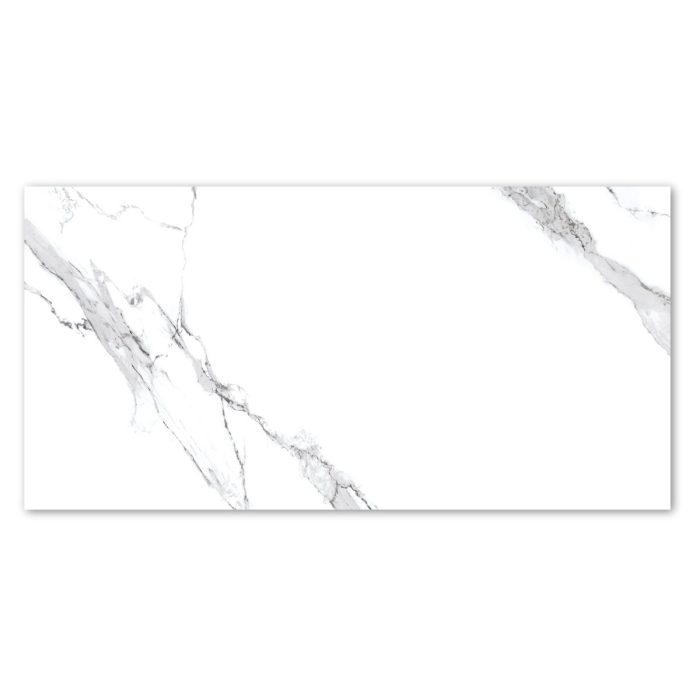 Πλακάκι Εσωτερικού Χώρου Glossy Belmonte White 60x120cm -
